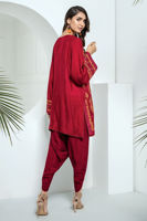 Picture of Deep scarlet - Tulip Shalwar