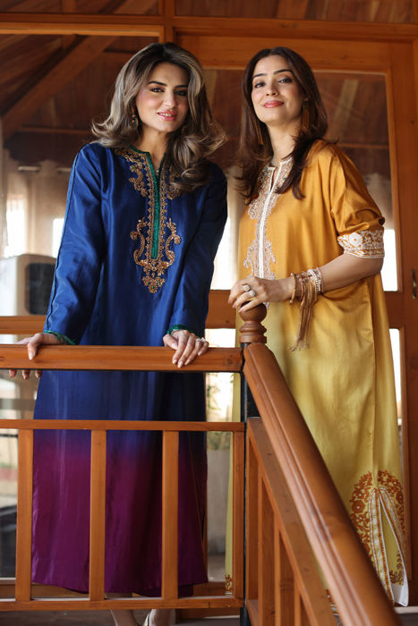Amna (Yellow Ombre) Shirt and Pants